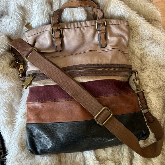 Fossil Rustic Crossbody Tote Bag - Picture 1 of 6